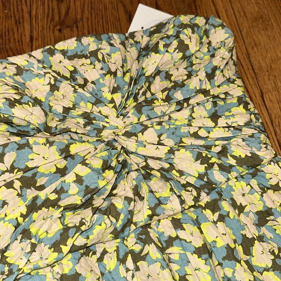 NWT Tanya Taylor Lizzie camo Floral Strapless mini Dress size 4 retail $495 - Picture 4 of 7